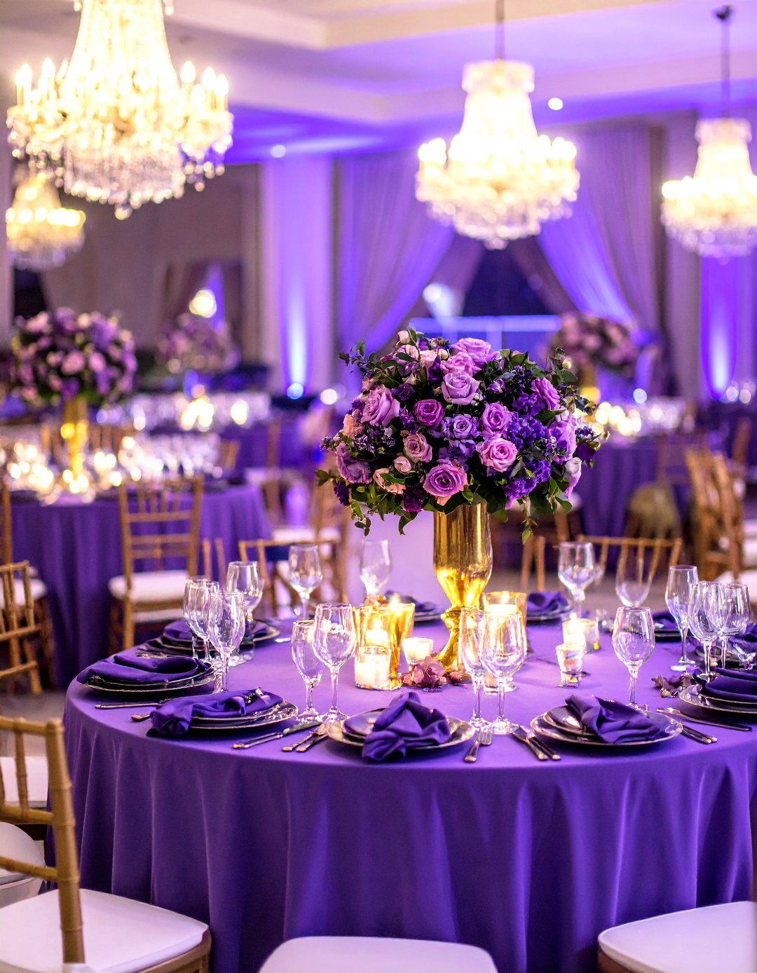 Royal Purple Elegance Wedding - 24 Purple Wedding Theme Ideas