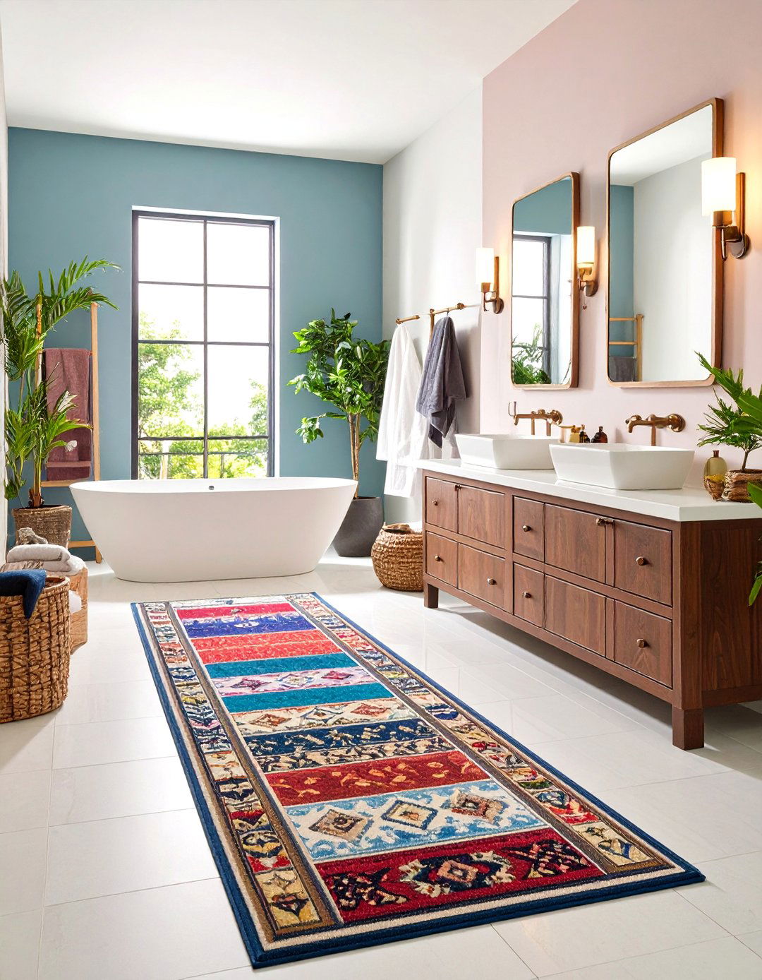 Runner Style Bathroom Rugs - 24 Bathroom Rug Ideas