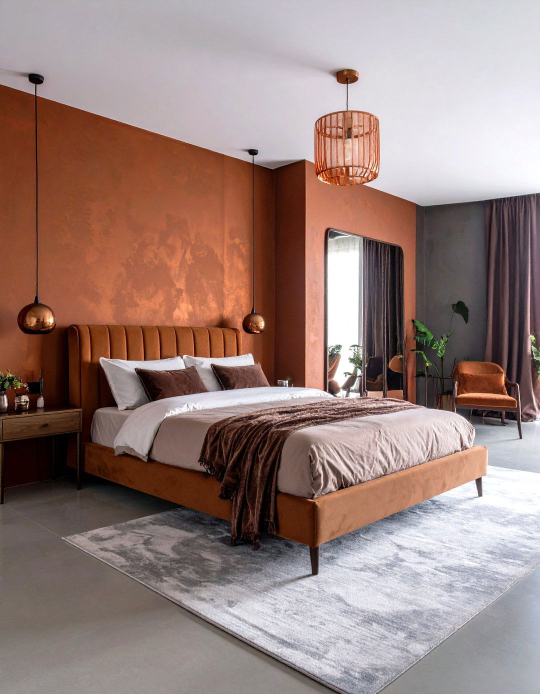 Rust and Copper Metallic Bedroom - 24 Rust Bedroom Ideas