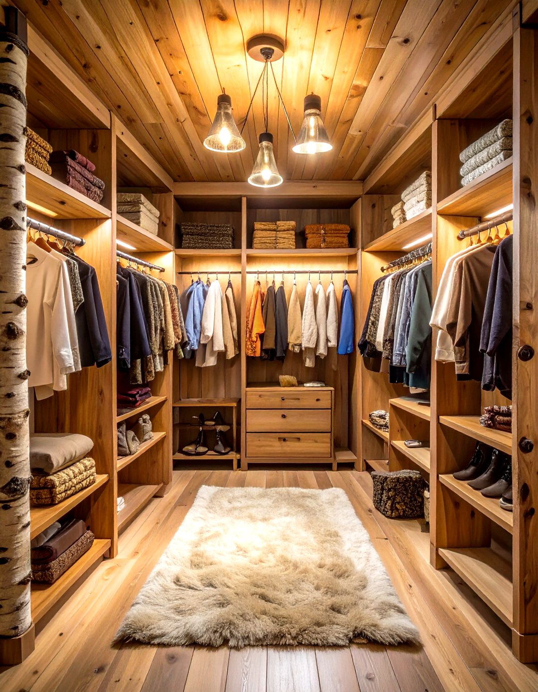Rustic Adirondack Mountain Lodge Closet - 24 Rustic Closet Ideas