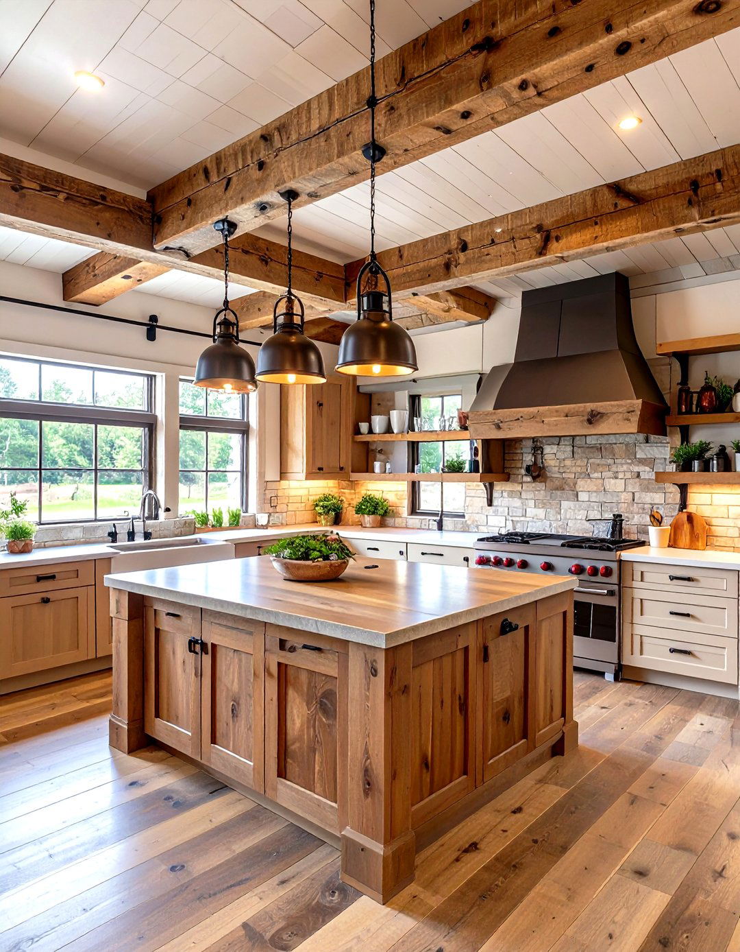 Rustic Barn Kitchen Retreat - 24 Barndominium Interior Ideas