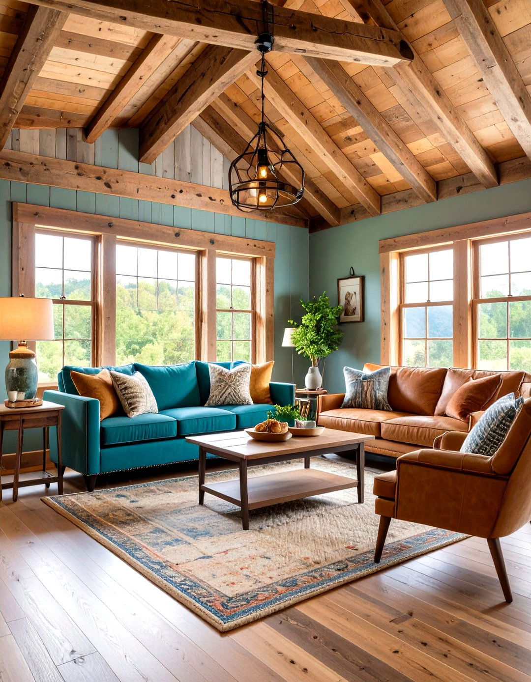 Rustic Barn Wood Shiplap - 24 Shiplap Living Room Ideas