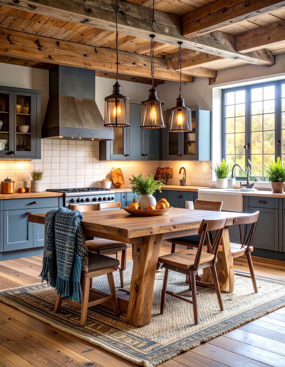 Rustic Breakfast Nook with Natural Materials - 24 Breakfast Nook Ideas