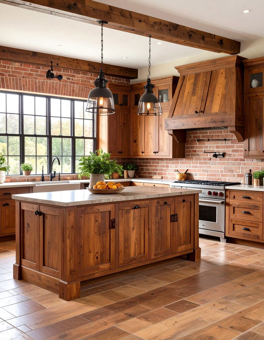 Rustic Brown Kitchen Cabinets - 24 Brown Kitchen Cabinets Ideas