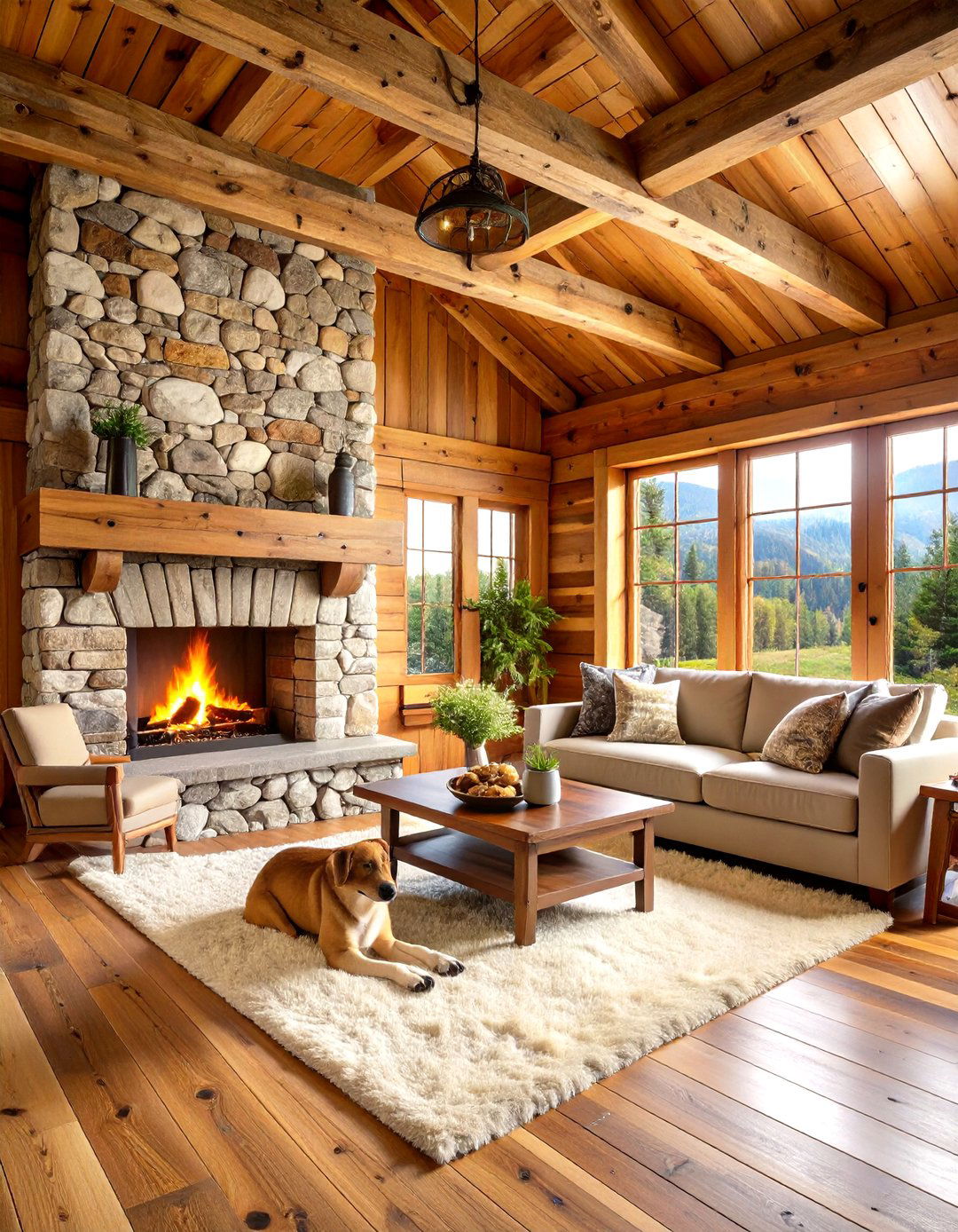 Rustic Cabin Comfort Zone - 24 Dog Room Ideas