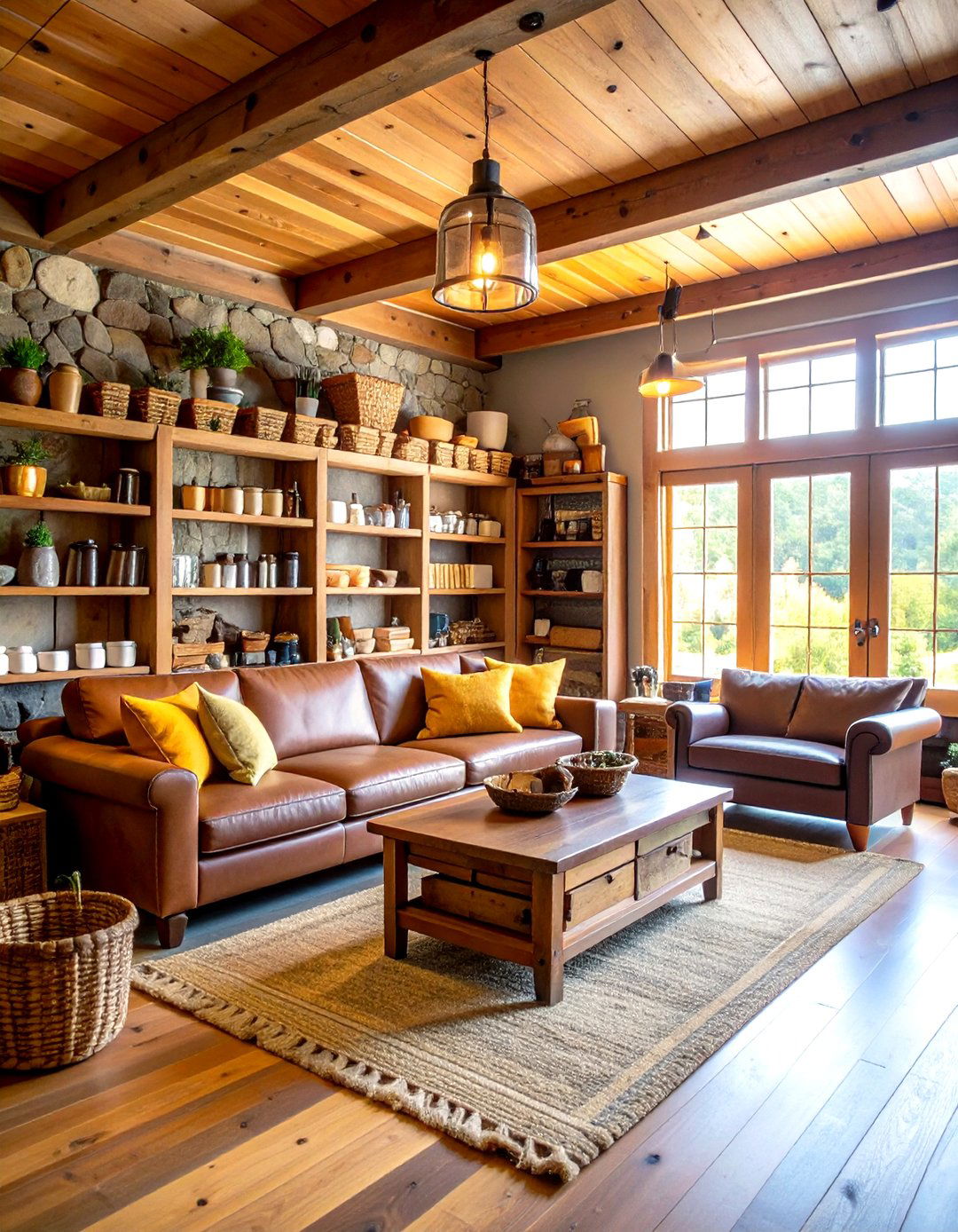 Rustic Cabin Craft Retreat - 24 Craft Room Ideas