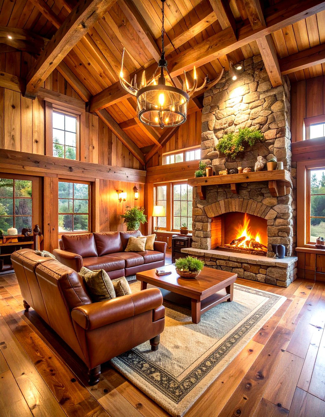 Rustic Cabin Gaming Lodge - 24 Small Game Room Ideas
