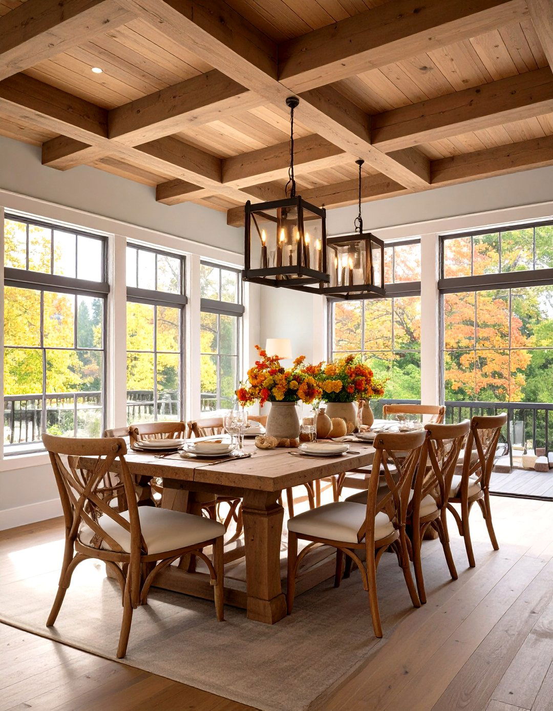 Rustic Coffered Tray Ceilings - 24 Rustic Ceiling Ideas