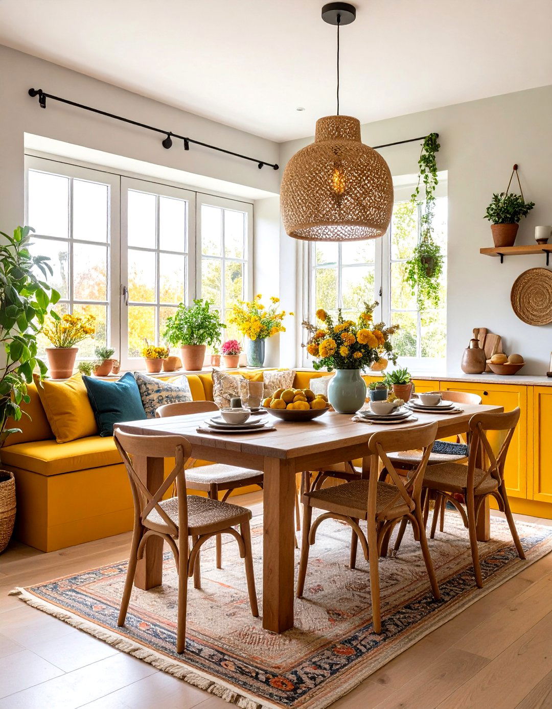Rustic Dining Nook Integration - 24 Spanish Style Kitchen Ideas