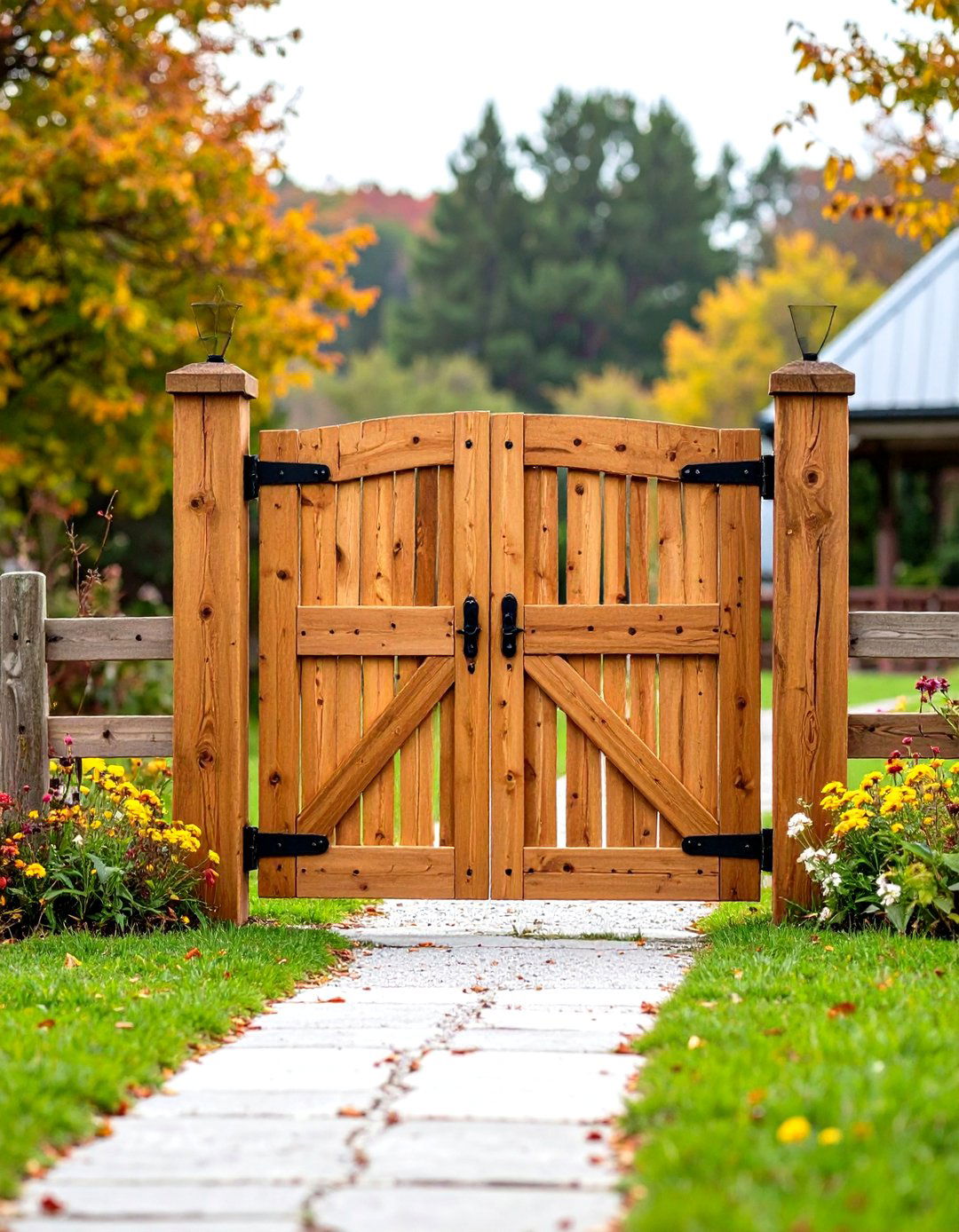 Rustic Farm Gate Entrance - 24 driveway entrance ideas
