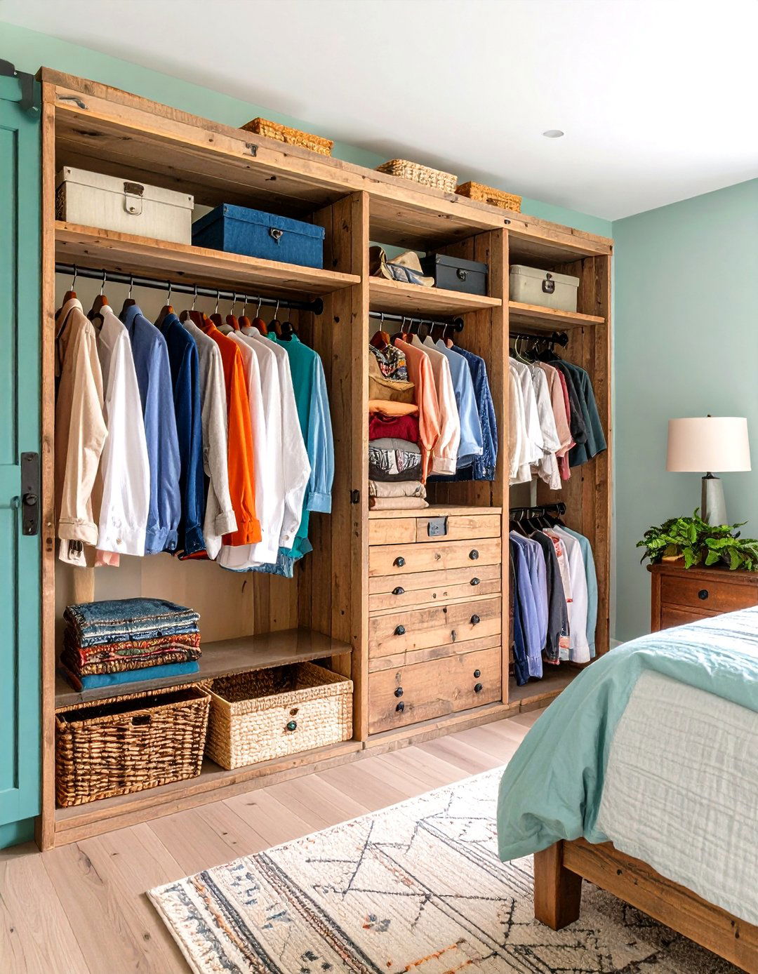 Rustic Farmhouse Appeal - 24 Open Closet Ideas