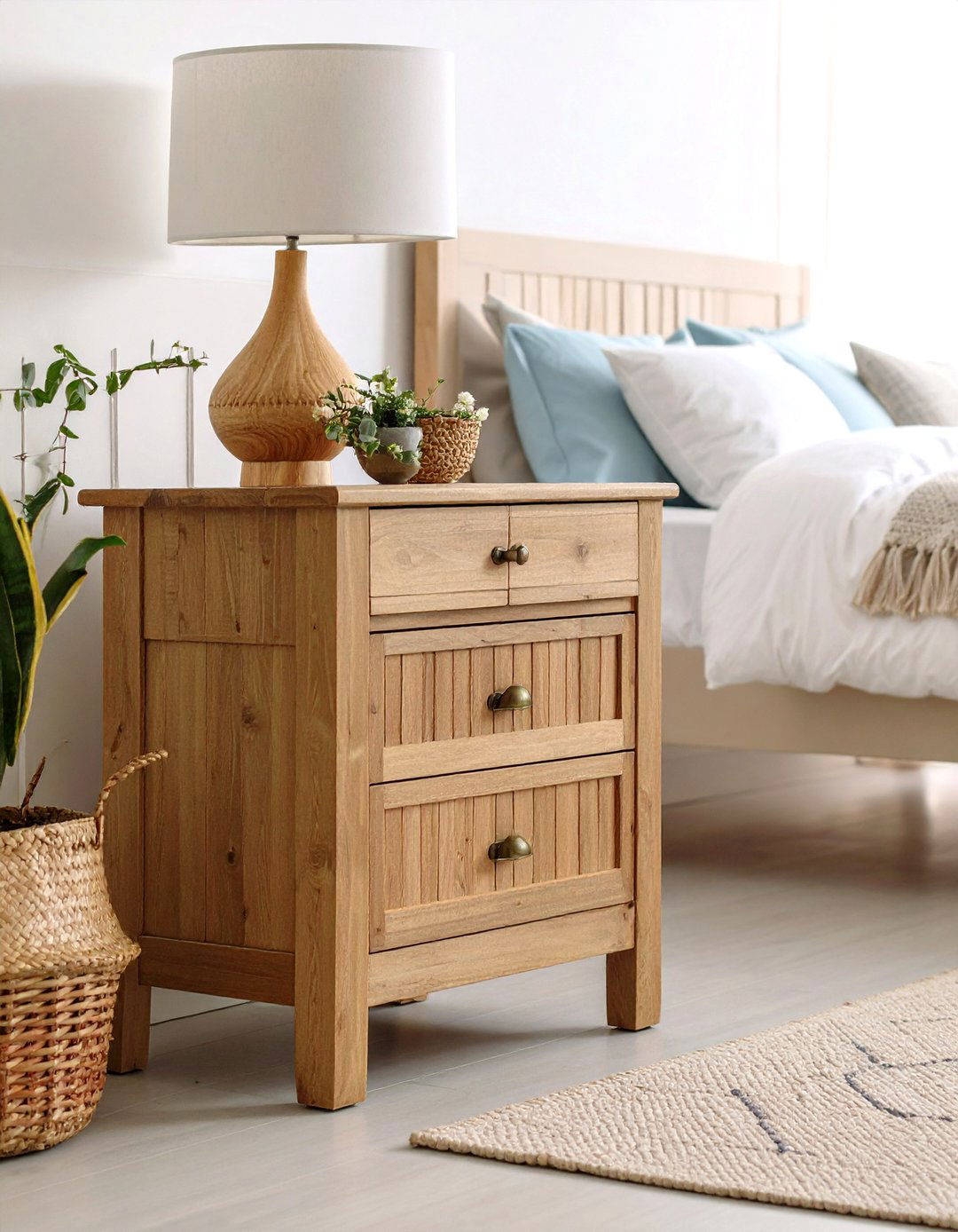 Rustic Farmhouse Bedside Table - 24 Nightstand Ideas