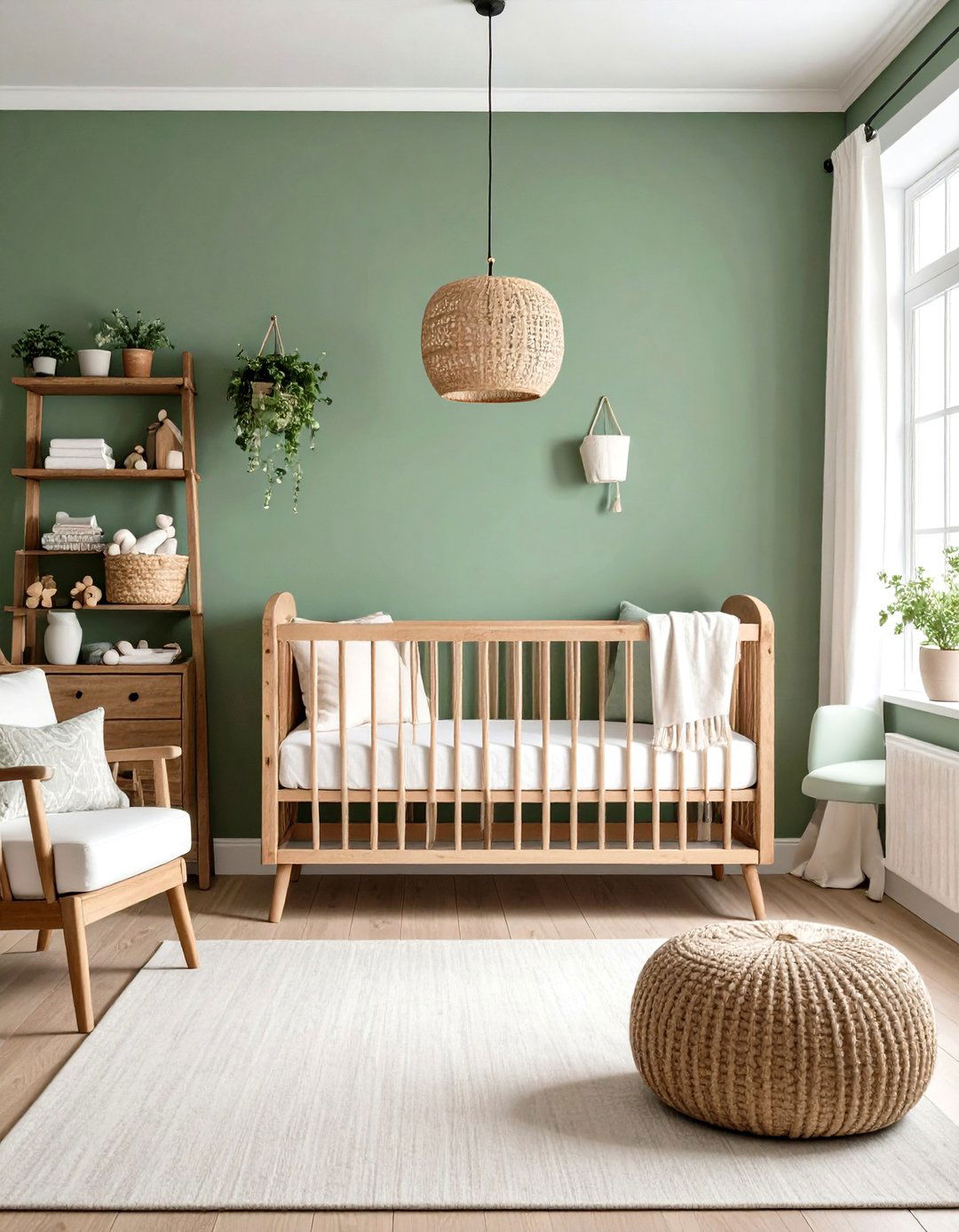 Rustic Farmhouse Charm - 24 Sage Green Nursery Ideas
