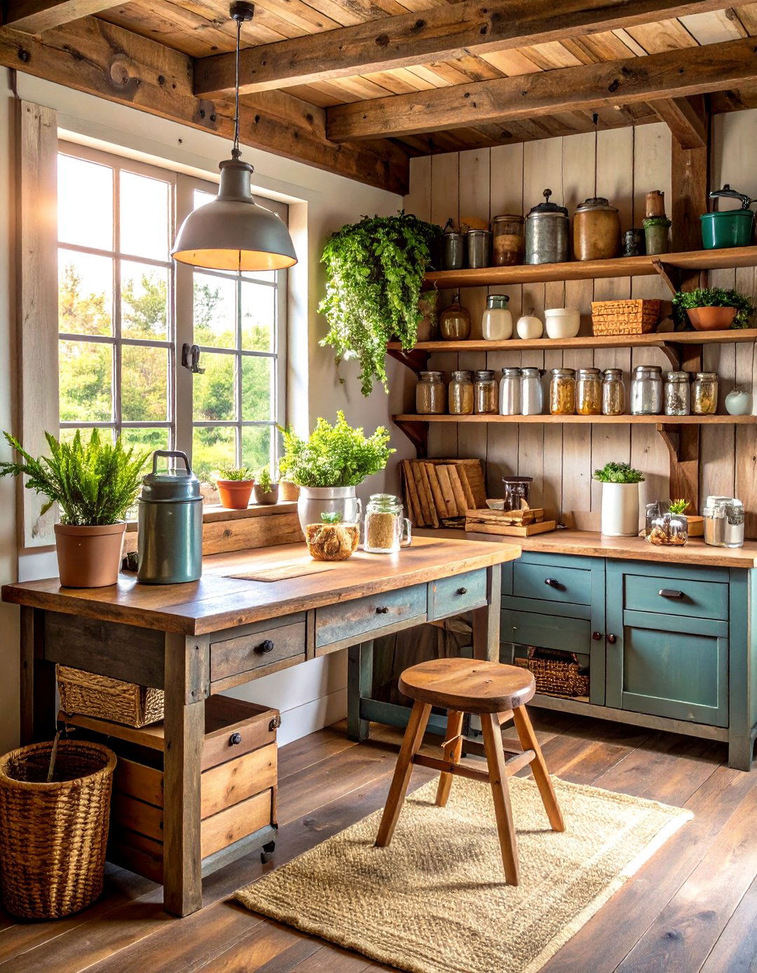 Rustic Farmhouse Charm - 24 Desk Decor Ideas