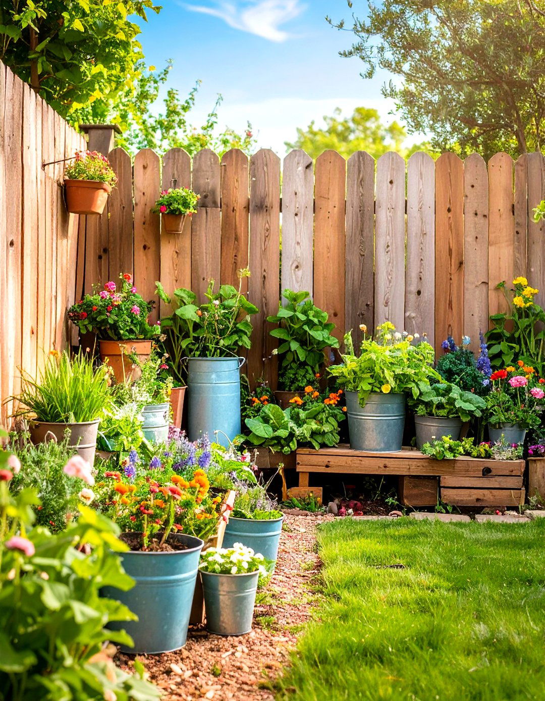 Rustic Farmhouse Comfort - 24 Small Walled Garden Ideas