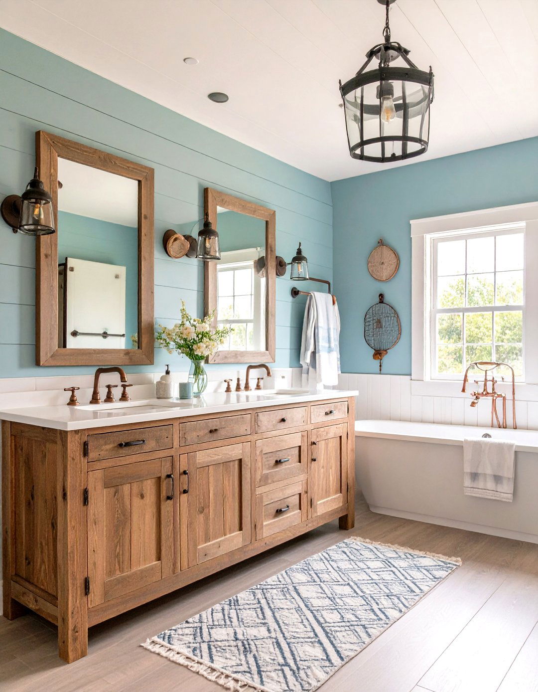 Rustic Farmhouse Cottage Charm - 24 Cottage Bathroom Ideas