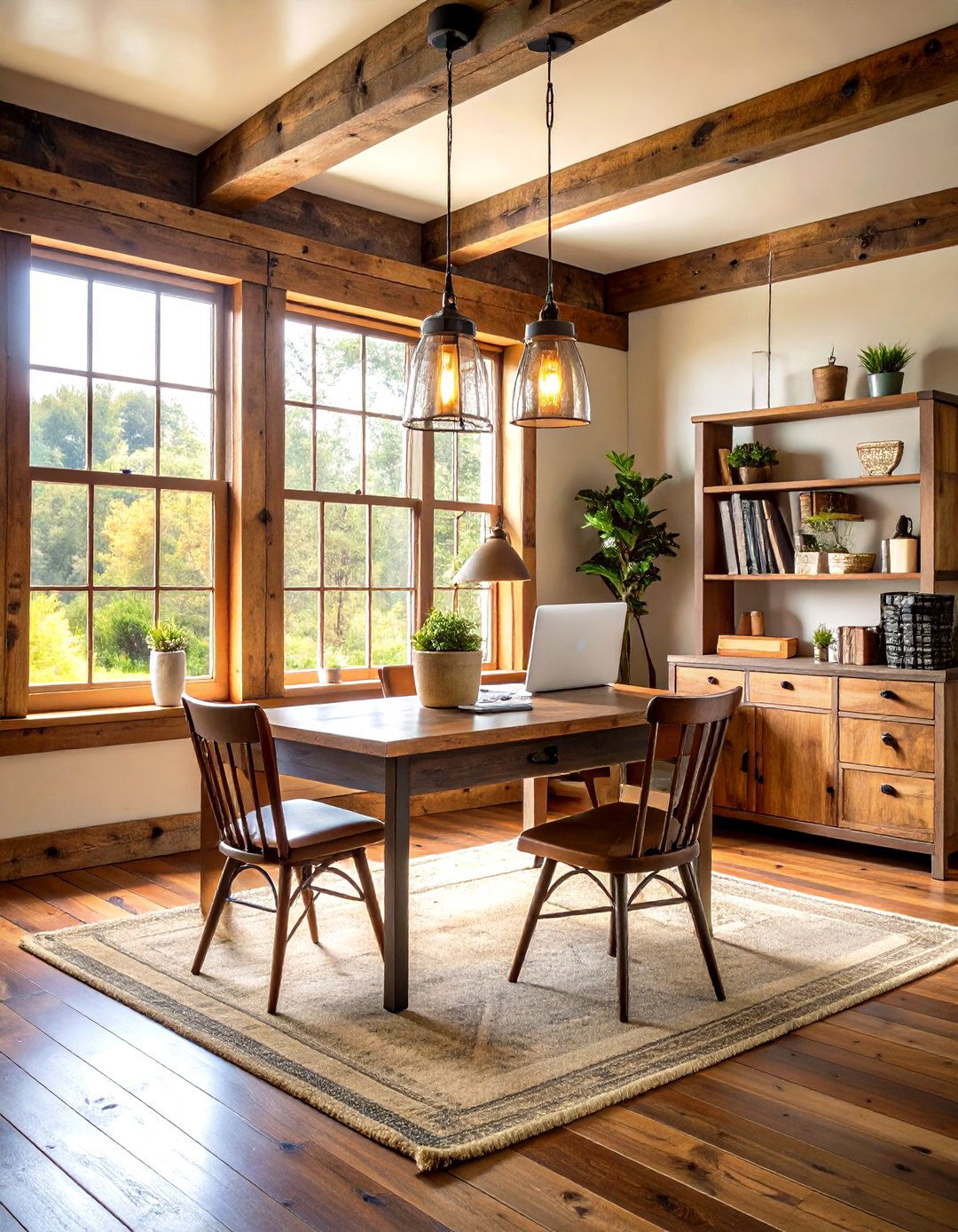 Rustic Farmhouse Country Office - 24 Home Office for Couples Ideas and Designs