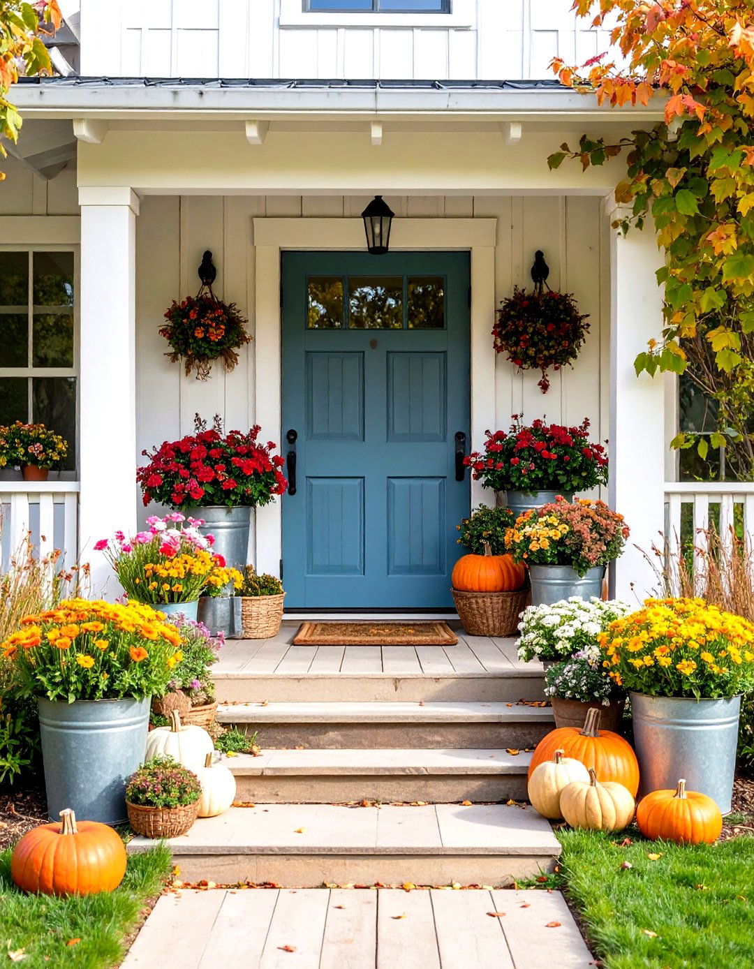 Rustic Farmhouse Elements - 24 Front Door Decor Ideas