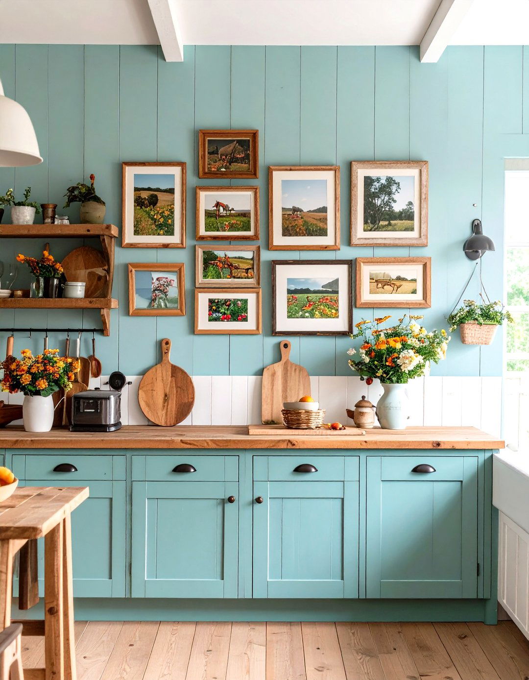 Rustic Farmhouse Gallery Wall - 24 Gallery Wall Ideas