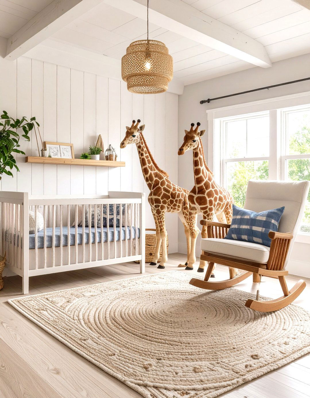 Rustic Farmhouse Giraffe Nursery - 24 Giraffe Nursery Ideas