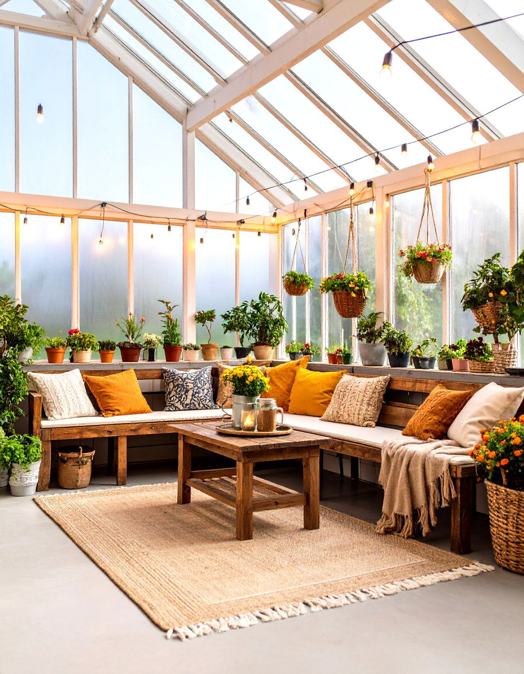 Rustic Farmhouse Greenhouse Theme - 24 Greenhouse Decor Ideas