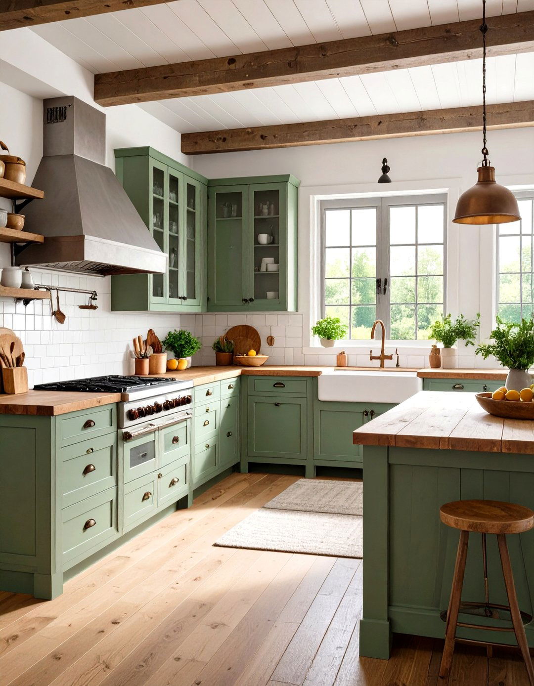 Rustic Farmhouse Kitchenette with Reclaimed Wood Elements - 24 Kitchenette Ideas