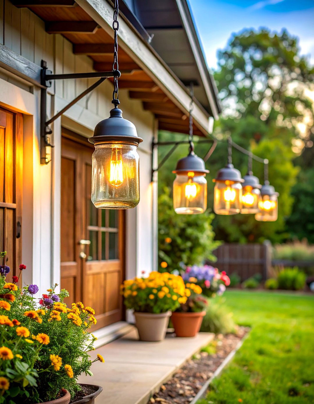 Rustic Farmhouse Outdoor Sconces - 24 Exterior Garage Lighting Ideas