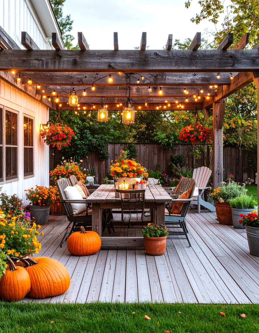 Rustic Farmhouse Patio with Reclaimed Wood Accents - 24 Outdoor Living Space Ideas