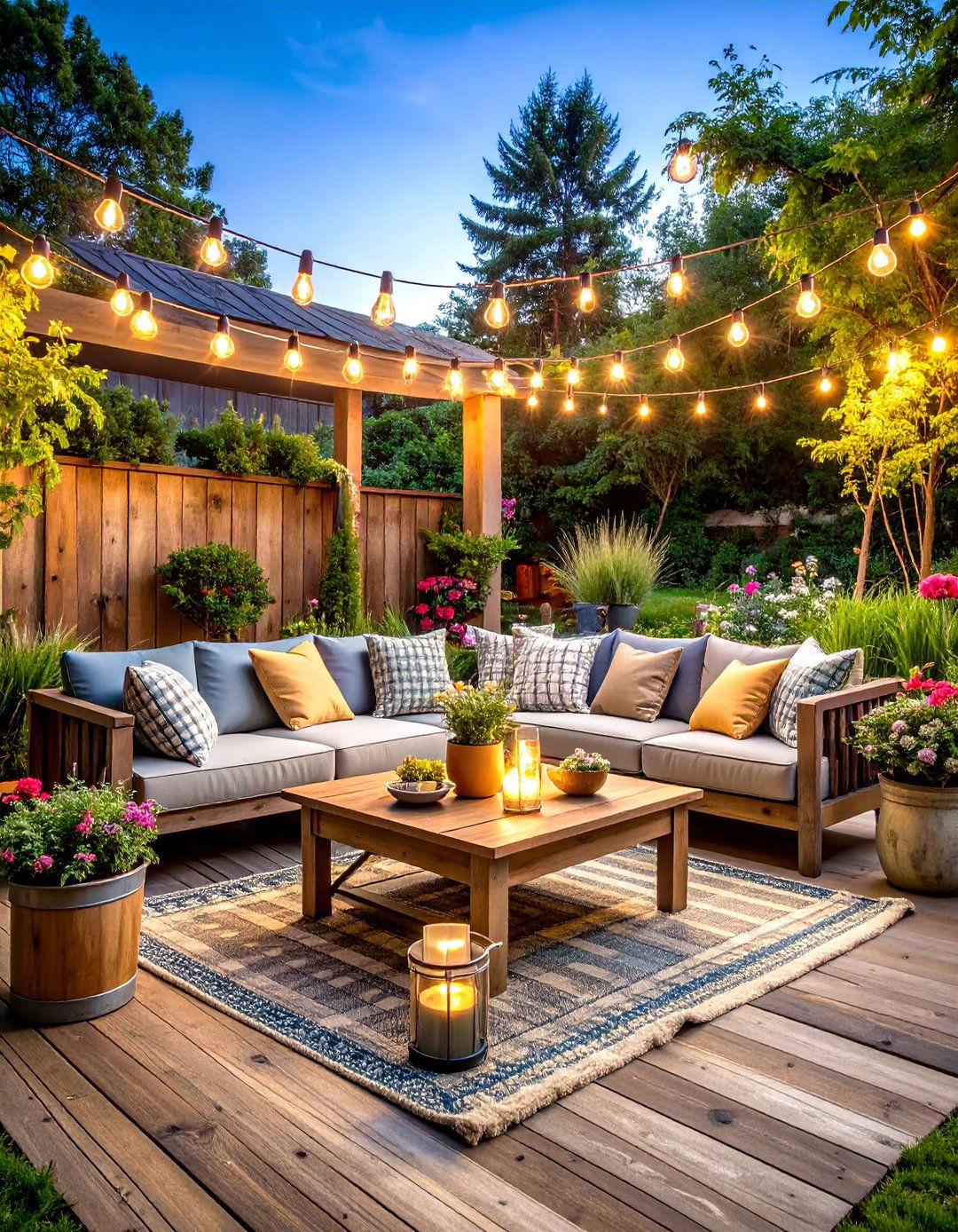 Rustic Farmhouse Patio with Reclaimed Wood Elements - 24 Patio Decor Ideas