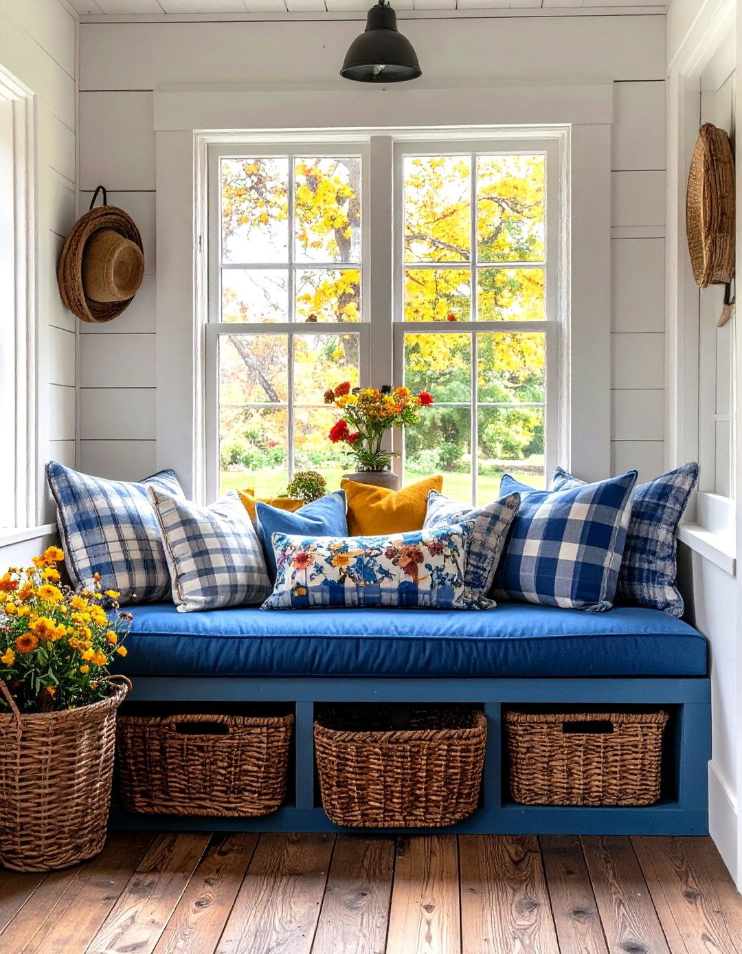 Rustic Farmhouse Storage Seating - 24 Window Seat Ideas