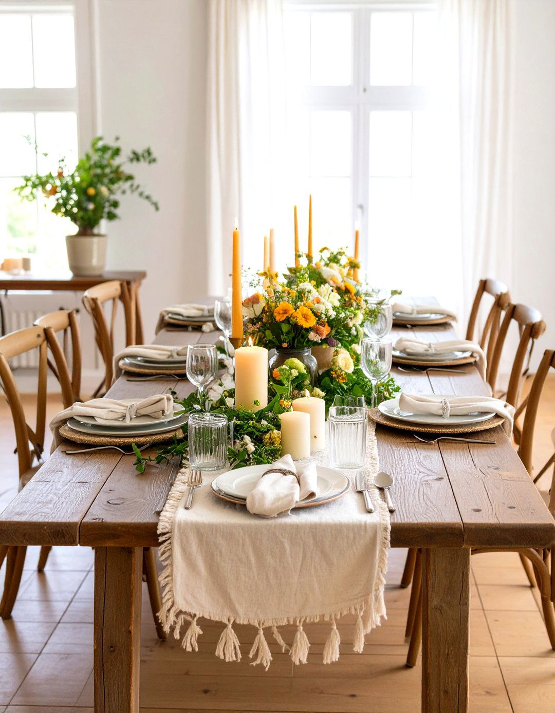 Rustic Farmhouse Tablescape - 24 Tablescape Ideas