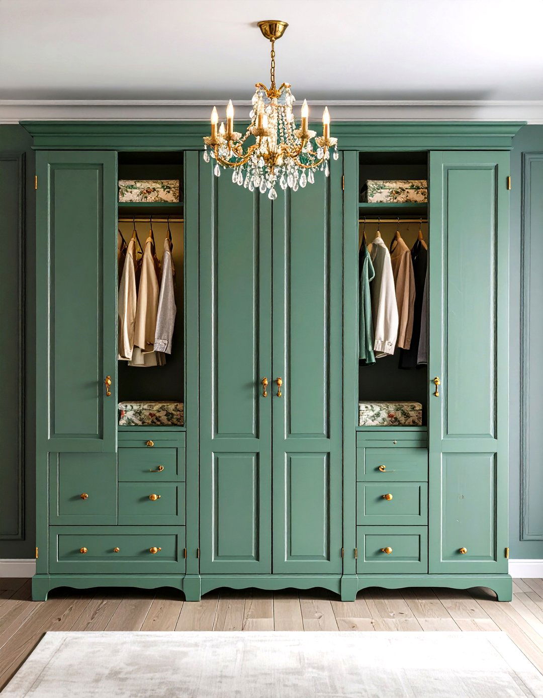 Rustic French Country Armoire Style Closet - 24 Rustic Closet Ideas