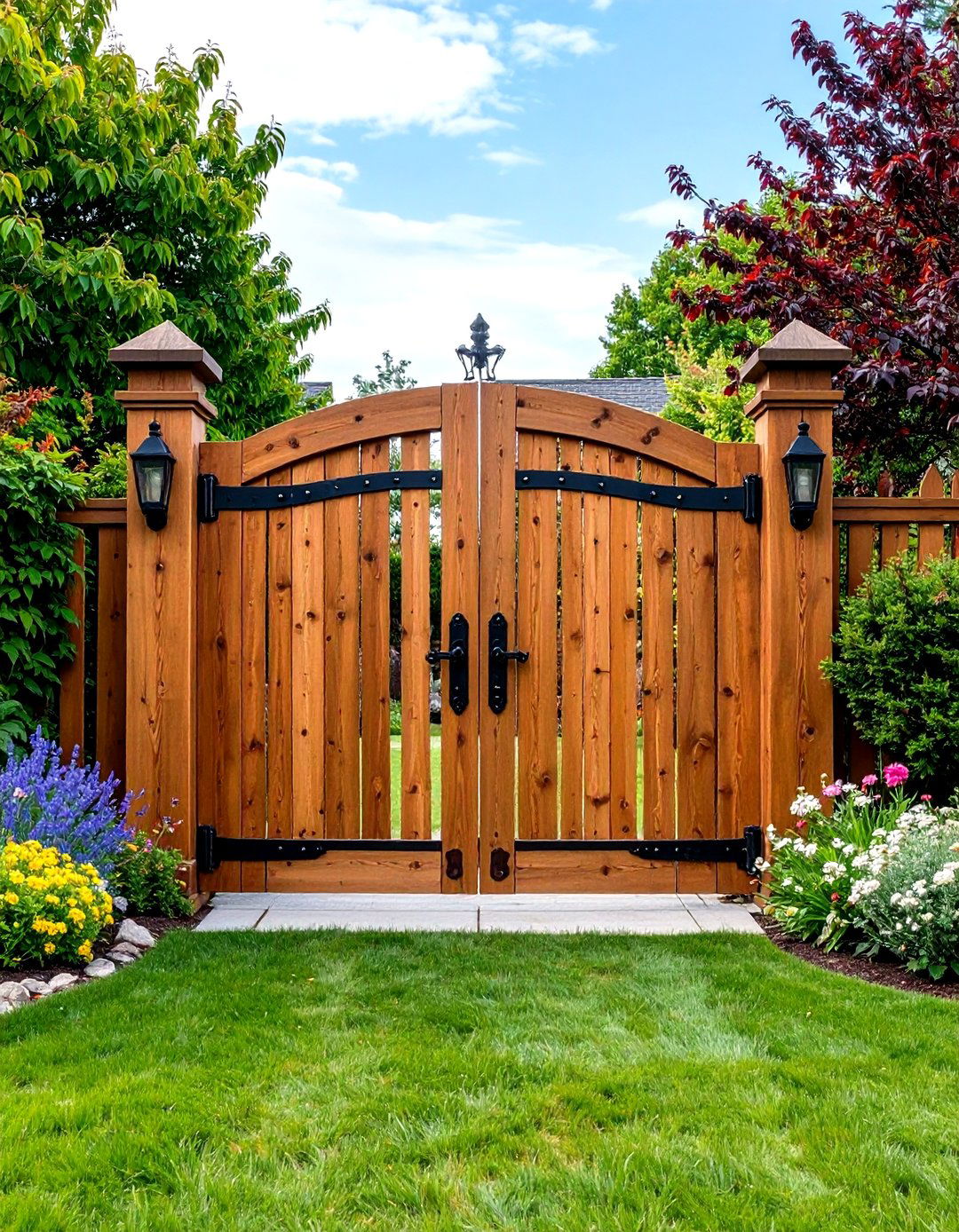 Rustic Garden Gate Installations - 24 Rustic Landscaping Ideas