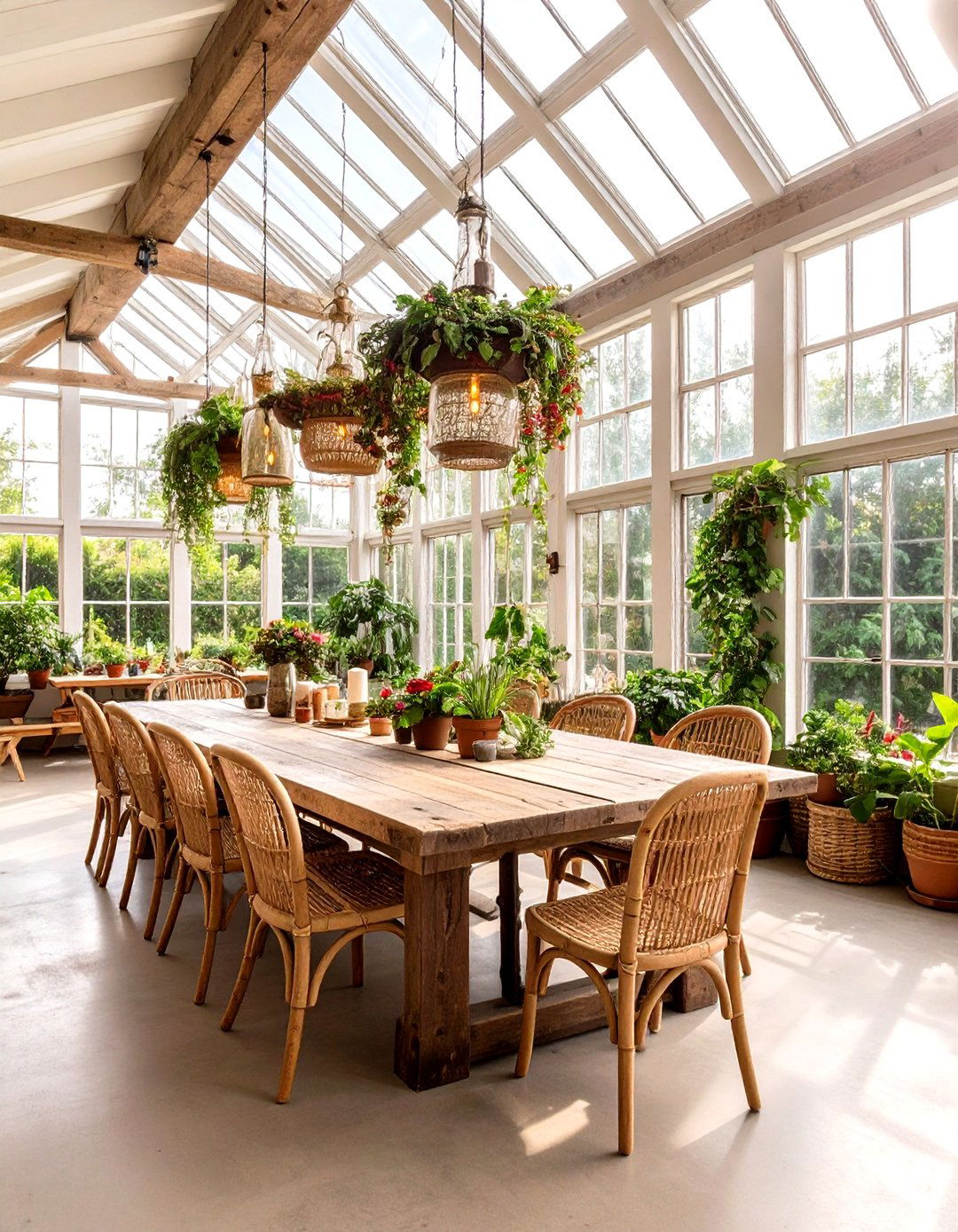 Rustic Greenhouse Dining Room - 24 Greenhouse Dining Room Ideas