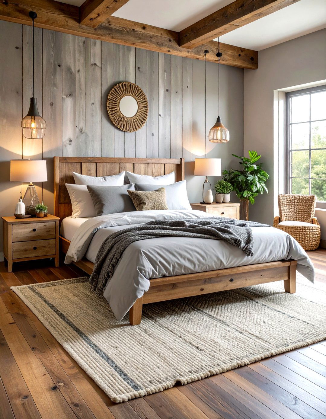 Rustic Grey Bedroom Decor - 24 Grey and White House Interior Design Ideas