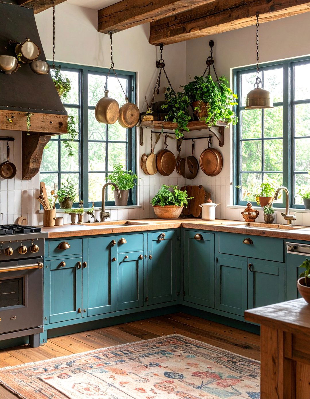 Rustic Hardware Statement Kitchen - 24 Cabin Kitchen Ideas