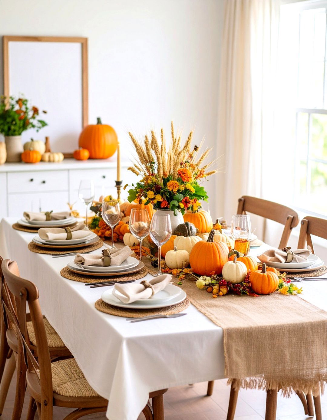 Rustic Harvest Centerpiece Design - 24 thanksgiving table decor ideas
