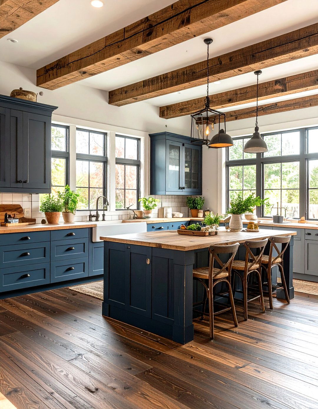 Rustic Kitchen Design Dark Wood Floors - 24 Kitchen With Dark Wood Floors