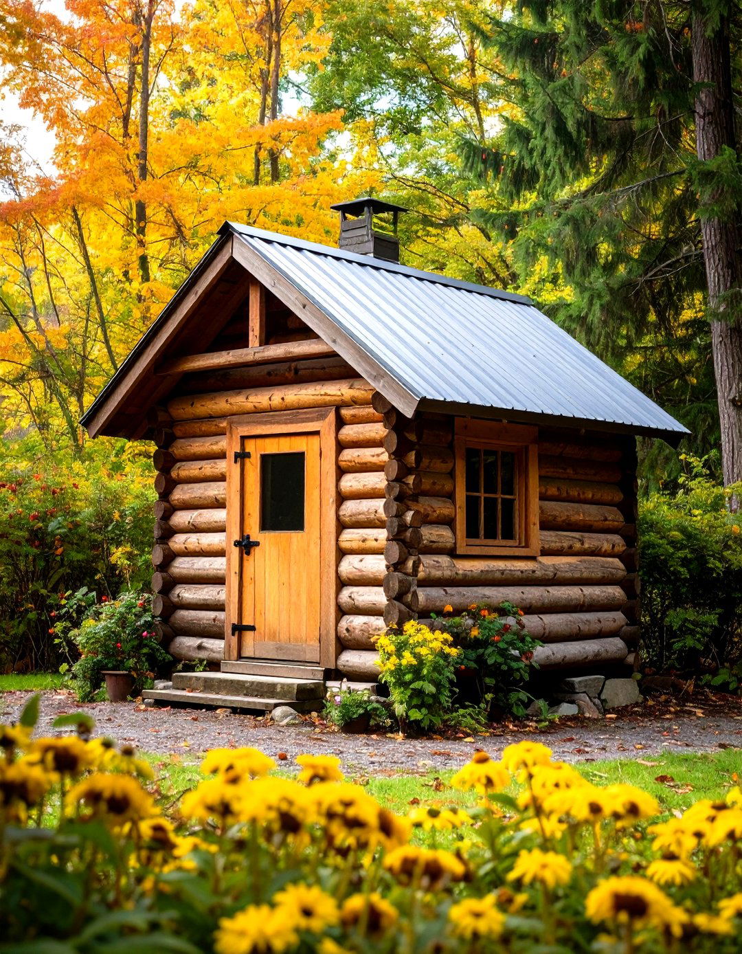 Rustic Log Cabin Style Storage - 24 wood shed ideas