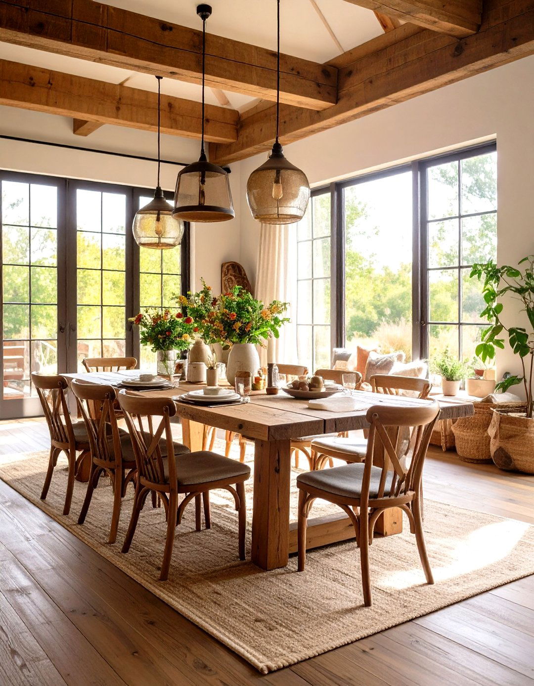 Rustic Modern Farmhouse Dining Room - 24 Luxury Dining Room Ideas