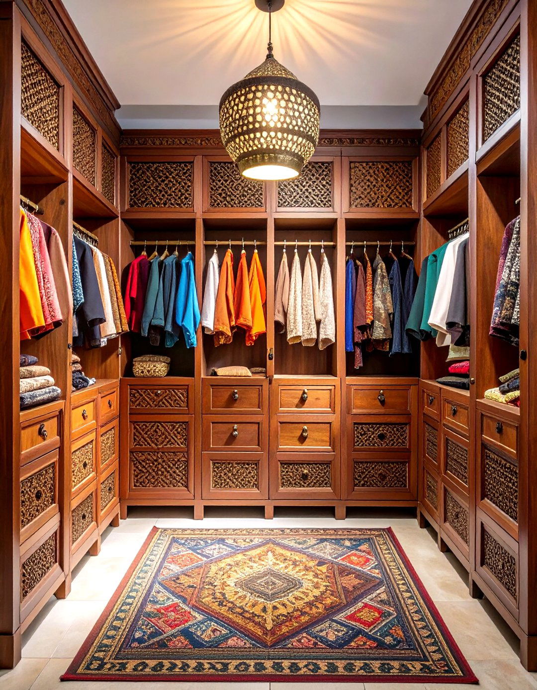Rustic Moroccan Spice Market Closet - 24 Rustic Closet Ideas