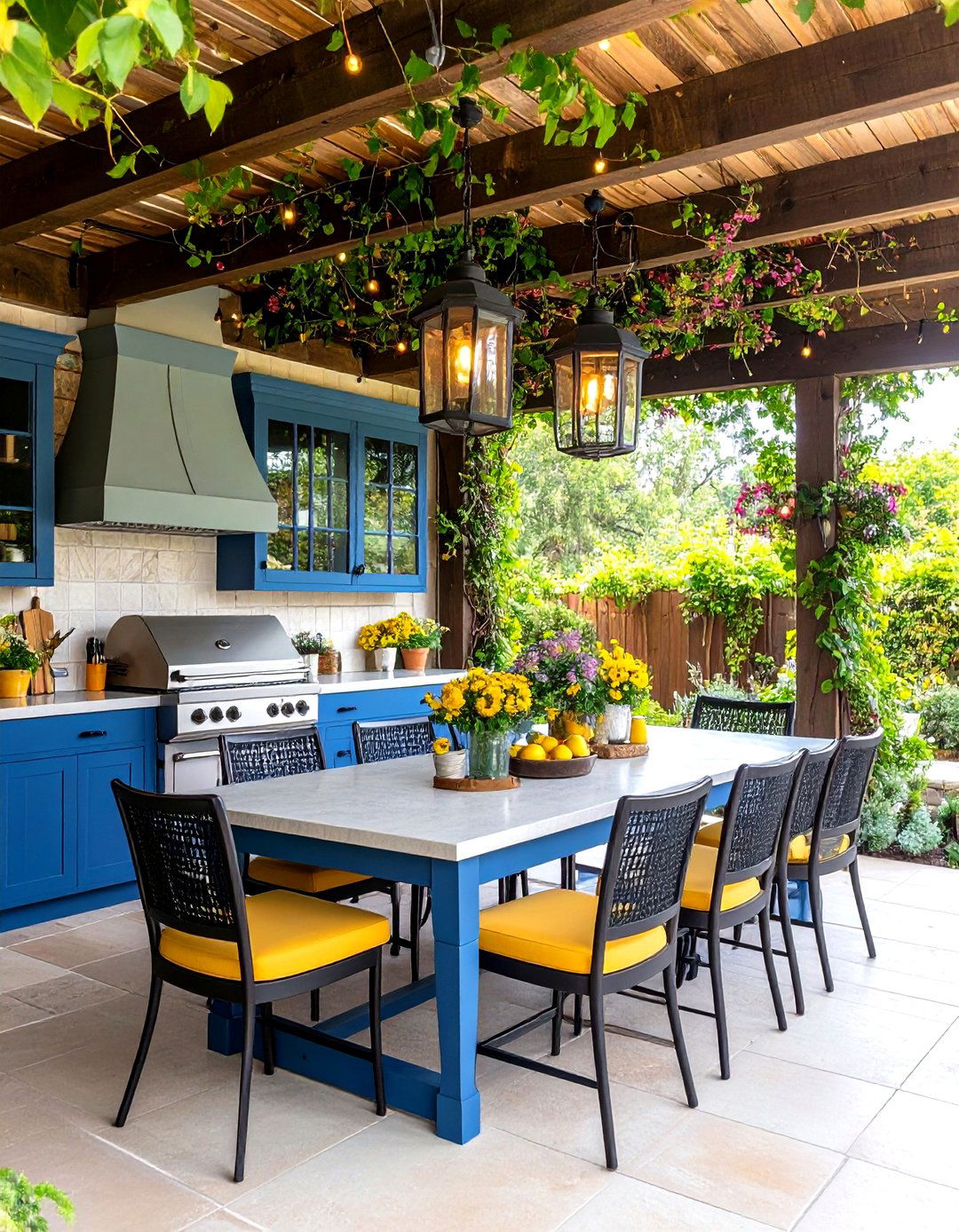 Rustic Outdoor Breakfast Nook - 24 Rustic Outdoor Kitchen Ideas