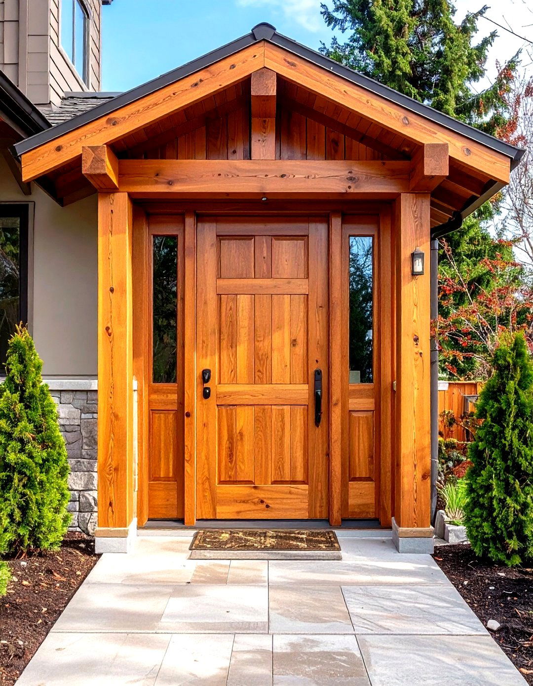 Rustic Pivot Front Door Design - 24 Rustic Front Door Ideas