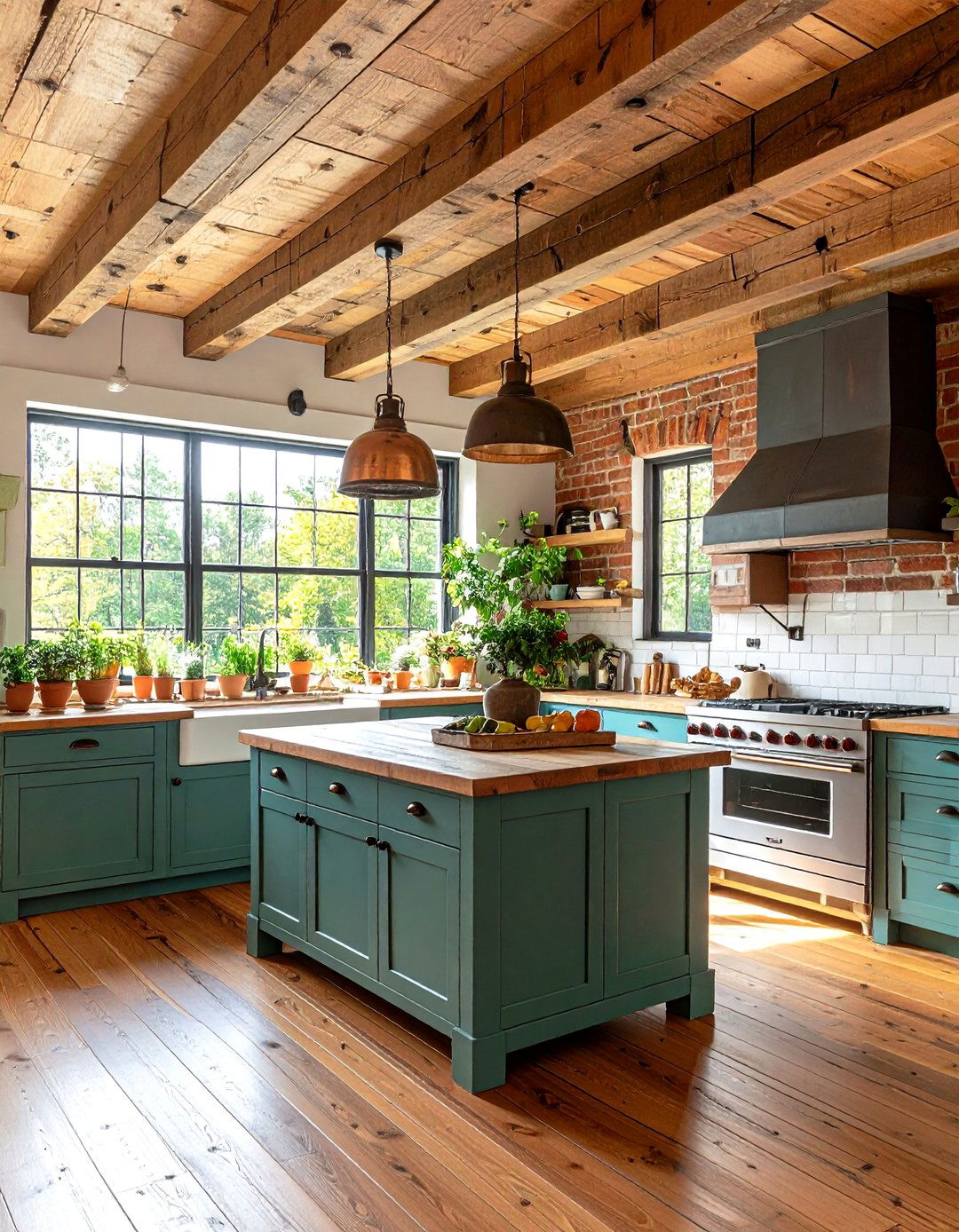 Rustic Plank Kitchen Ceiling - 24 Wood Ceiling Kitchen Ideas
