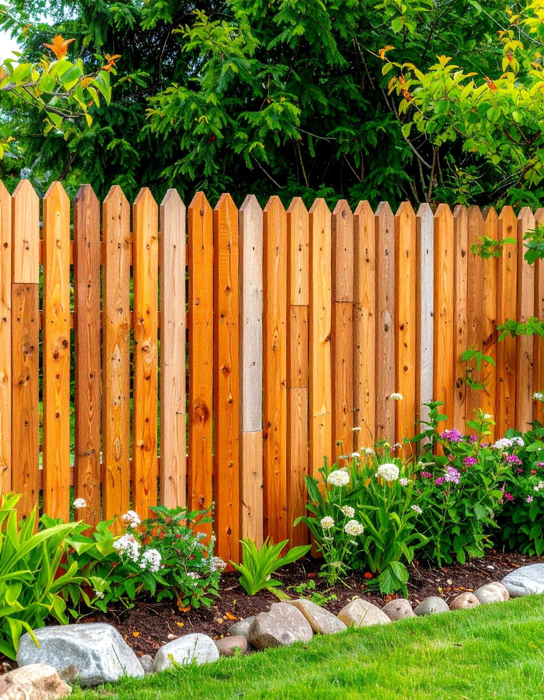 Rustic Reclaimed Wood Mosaic - 24 Fence Art Ideas