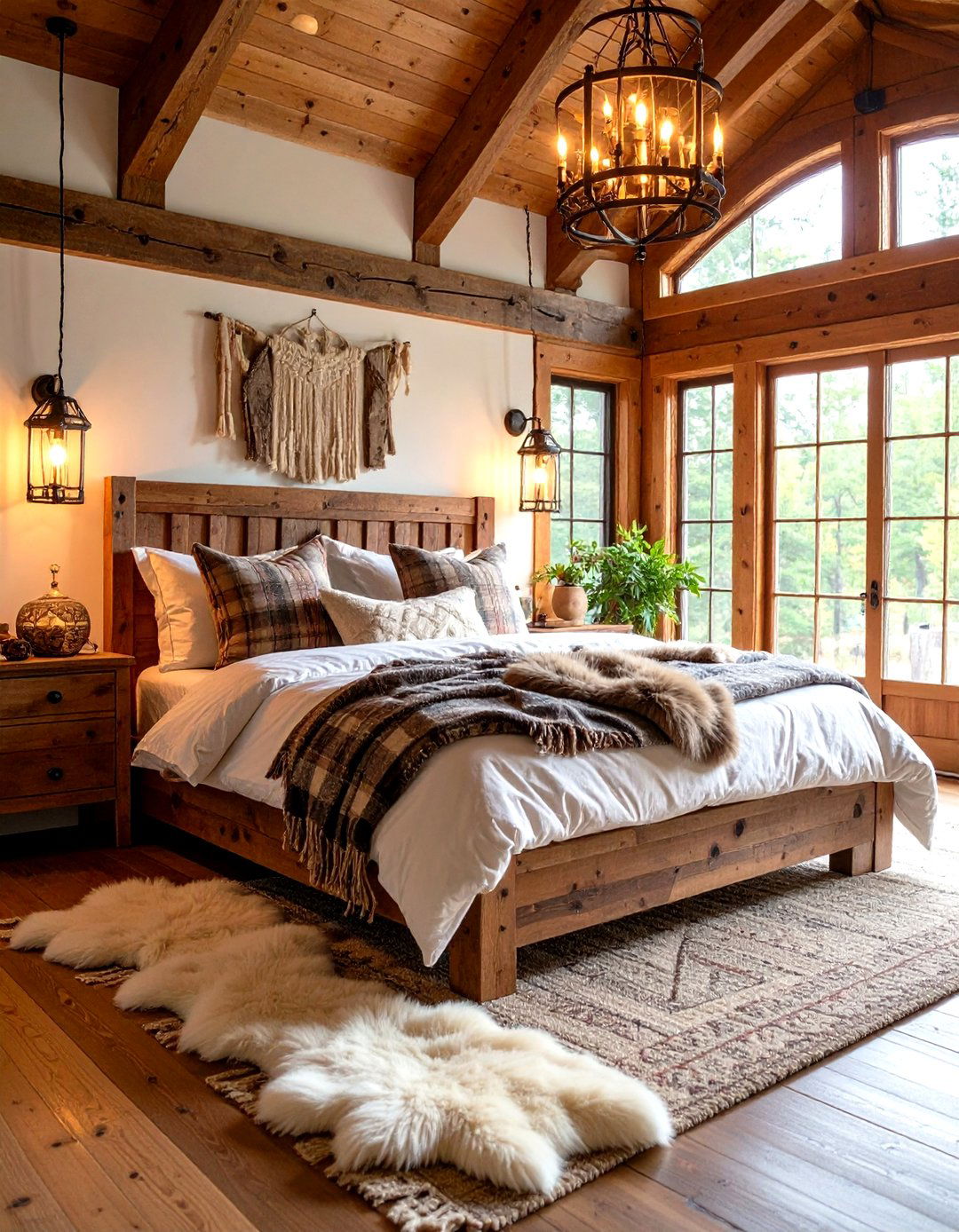 Rustic Romantic Cabin - 24 romantic bedroom ideas
