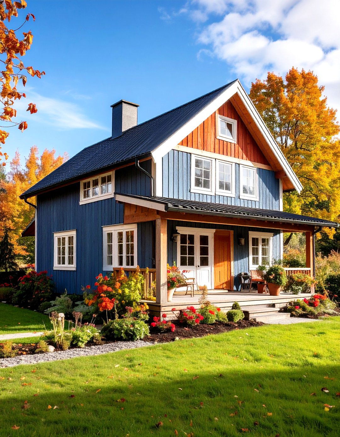 Rustic Scandinavian Farmhouse - 24 Scandinavian House Exterior Ideas