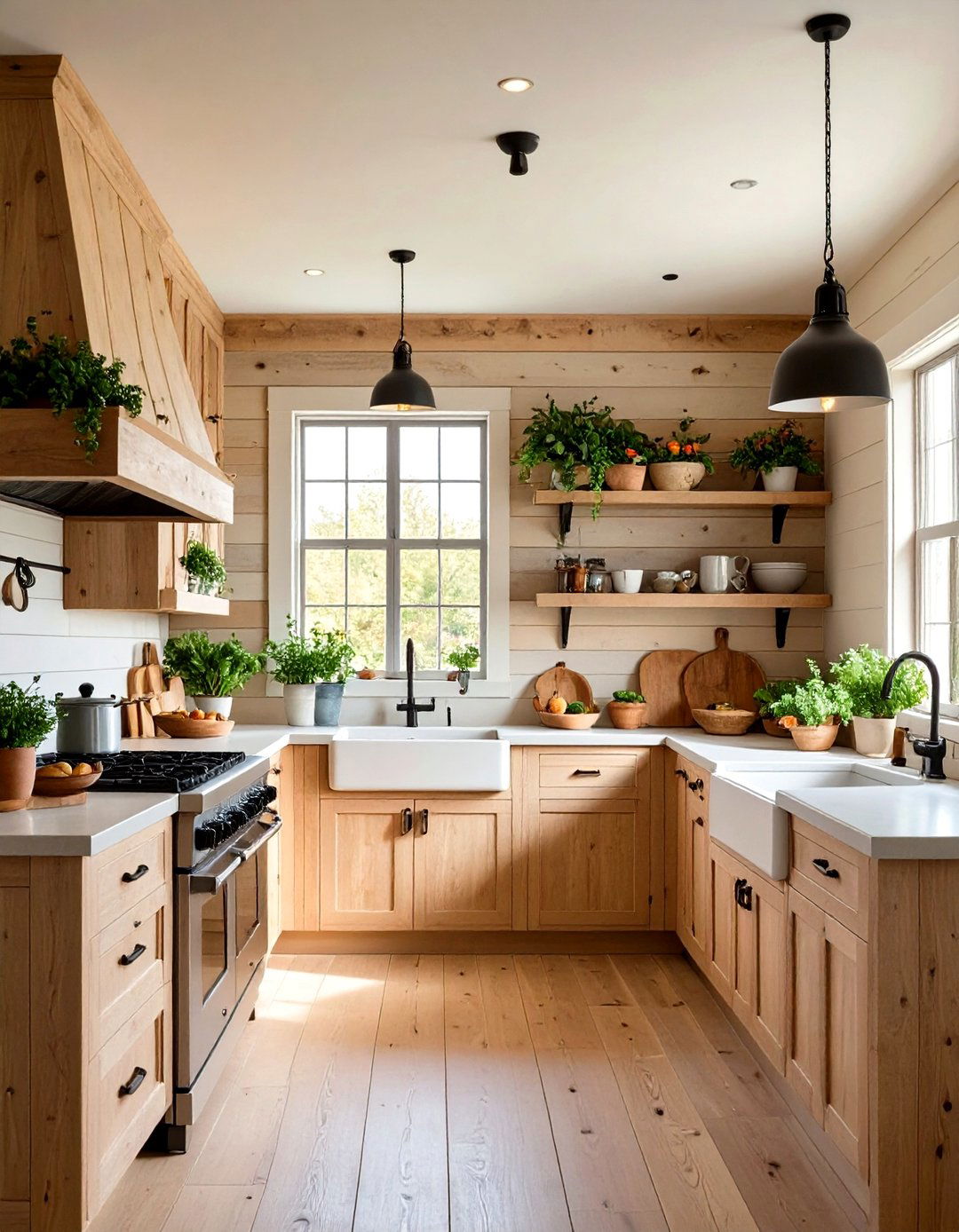 Rustic Shiplap Half Wall Treatment - 24 Half Wall Paneling Ideas