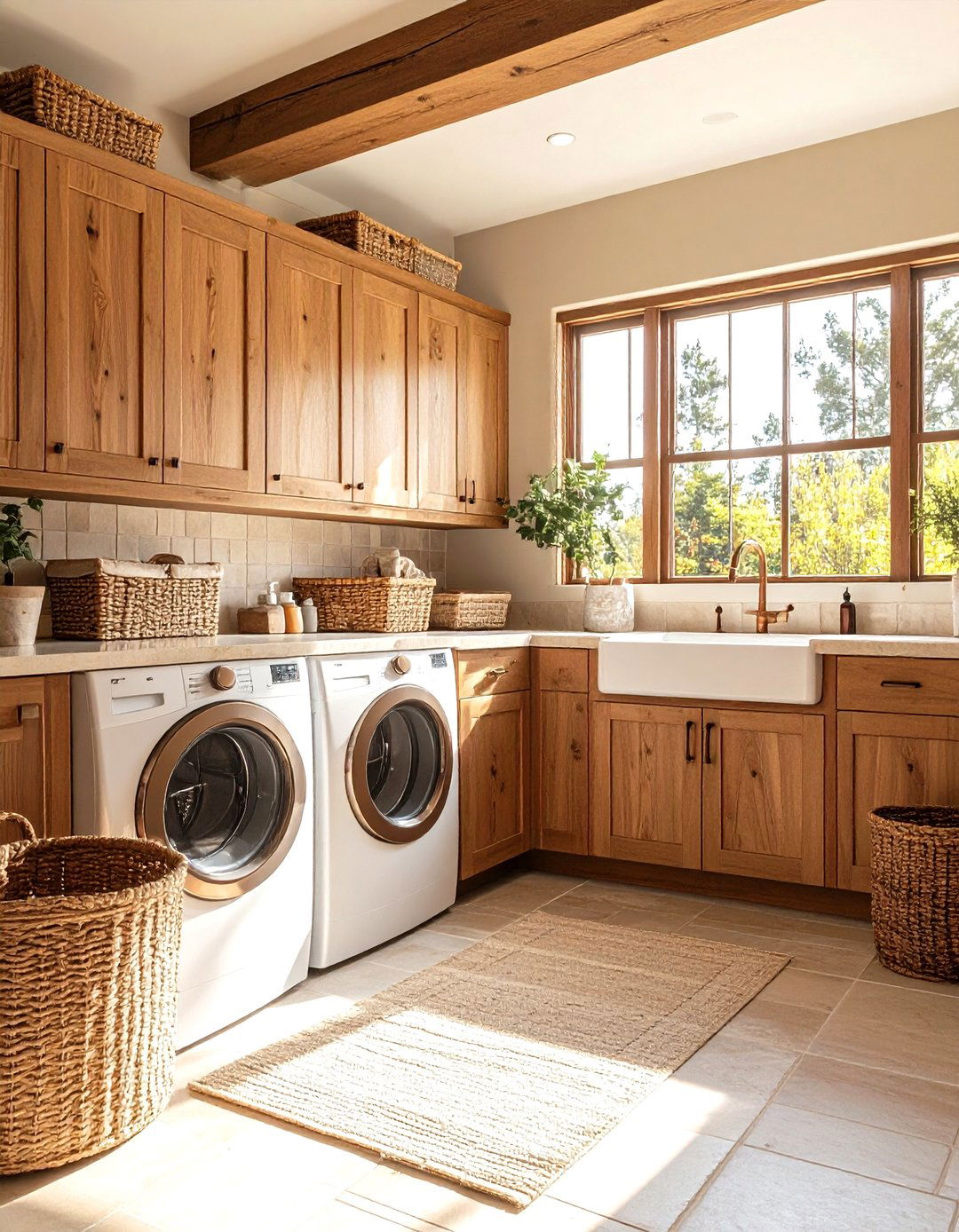 Rustic Southwestern Laundry Room - 24 Southwestern Decor Ideas
