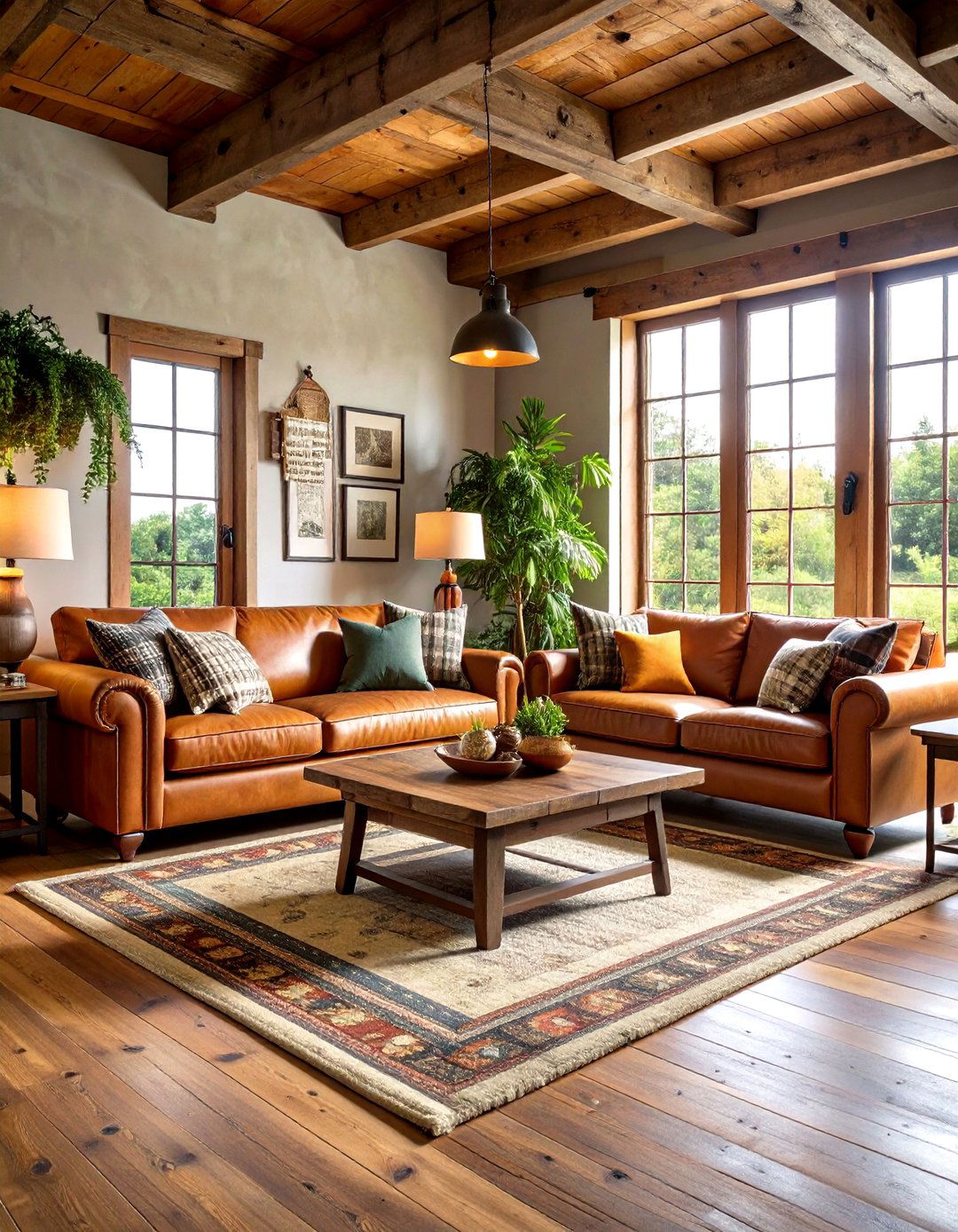 Rustic Symmetrical Living Room - 24 Symmetrical Living Room Ideas